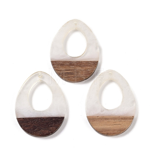 Resin & Wood Pendants WOOD-F015-17F-1