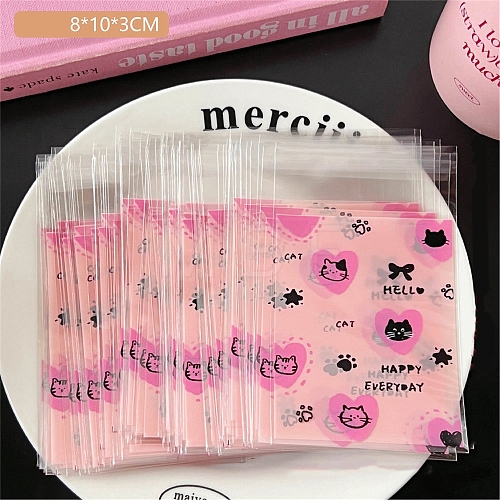 Cute Cartoon Self-adhesive Bag for Baking Sweets Packing Bags PW-WG8D9F1-01-1