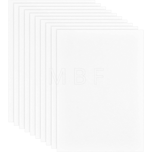 BENECREAT 10Pcs Rectangle Ceramic Fiber Paper Gasket DIY-BC0004-41-1