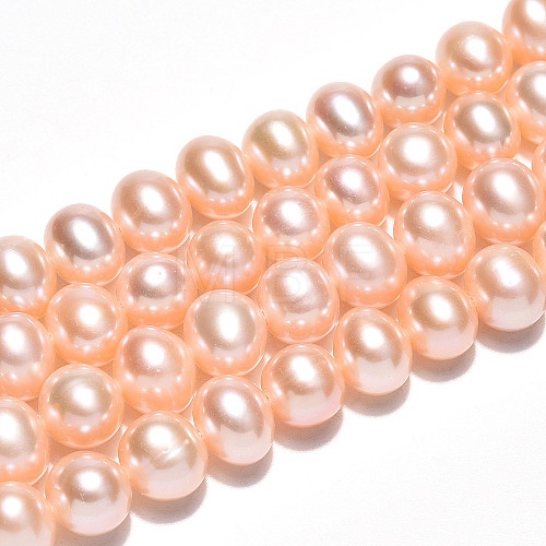 Natural Cultured Freshwater Pearl Beads Strands PEAR-N016-07B-01-1