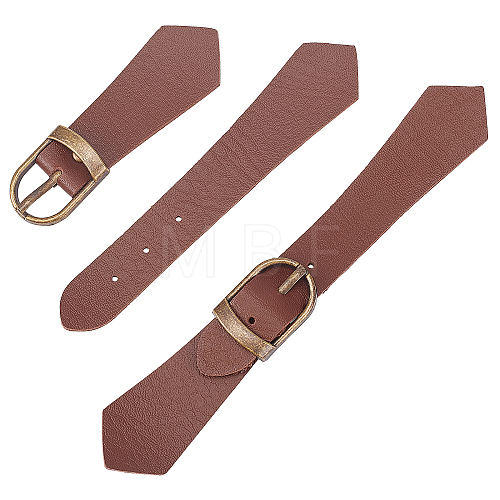Fingerinspire 6Pcs PU Imitation Leather Belt Buckles AJEW-FG0001-57-1