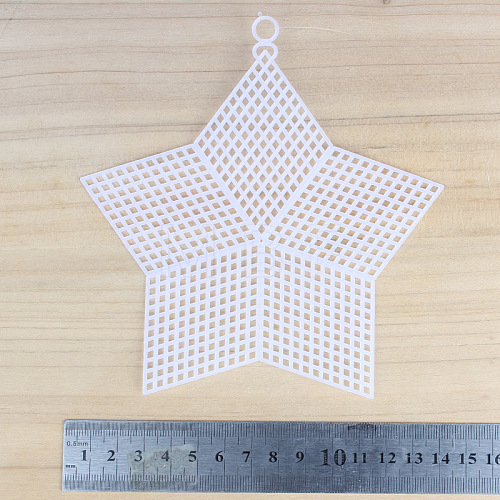 Star-shaped Plastic Mesh Canvas Sheet PURS-PW0001-607-05B-1