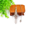 Natural Quartz Crystal Pendant Necklaces PW-WG51950-04-1