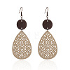 Iron Wood Dangle Earrings FS-WG274A8-01-1