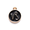Alloy Enamel Pendants X-ENAM-S124-01B-08E-2