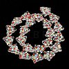 Handmade Bumpy Glass Beads Strands LAMP-F032-08J-3