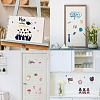 8 Sheets 8 Styles PVC Waterproof Wall Stickers DIY-WH0345-197-6