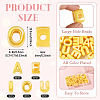 50Pcs 5 Styles UV Plating Opaque Acrylic Beads PACR-TA0001-31B-5