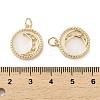 Brass Micro Pave Cubic Zirconia Pendants KK-P260-25G-3