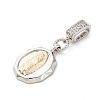 Brass Micro Pave Cubic Zirconia Pendants KK-S510-45GP-03-2