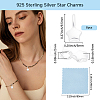 8Pcs 925 Sterling Silver Charms STER-BBC0009-94-2