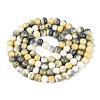 Opaque Ombre Effect Dyed Glass Beads Strands GLAA-Q106-04A-04-2