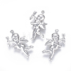 Non-Tarnish 304 Stainless Steel Pendants STAS-F227-10-MP-1