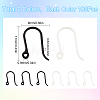 200Pcs 2 Colors Plastic Earring Hooks KY-SC0001-67-2
