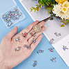 24Pcs 6 Styles 304 Stainless Steel Enamel Connector Charms STAS-DC0010-36-3