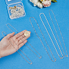 20Pcs 10 Styles Brass Chain Necklace Sets MAK-PH0001-08-3