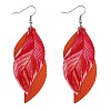 Imitation Leather Dangle Earrings FS-WG7D41A-10-1