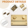Zinc Alloy Twist Bag Lock Purse Catch Clasps PURS-WH20003-001AB-5