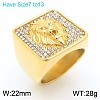 304 Stainless Steel Cubic Zirconia Finger Rings for Men FS-WG9BEFD-15-1