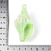 UV Plating Opaque Acrylic Shell Shape Big Pendants SACR-T018-35E-3