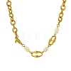 304 Stainless Steel Cable Chain Necklaces NJEW-U031-12G-2