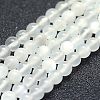 Natural White Moonstone Beads Strands G-P342-02A-4mm-A-1