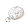Natural Keshi Pearl Pendants PALLOY-JF04810-02-5