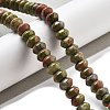 Natural Unakite Beads Strands G-P559-A06-01-2