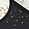 SHEGRACE Brass Stud Earring Findings XGR0105G-151G-4