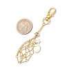 Moon Alloy Swivel Lobster Claw Clasps & Brass Cable Chains AJEW-JB01336-03-3