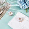 Alloy Rhinestone Cufflinks FIND-WH0111-881-4