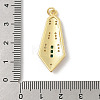 Brass Micro Pave Cubic Zirconia Pendants KK-U047-07G-01-3