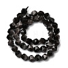 Natural Silver Obsidian Beads Strands G-Z119-A11-02-4