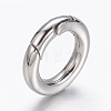 Tarnish Resistant 304 Stainless Steel Spring Gate Rings LS-STAS-D070-01P-2-3