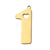 201 Stainless Steel Pendants SA-CBA0460-10G-1
