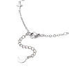 304 Stainless Steel Cross Link Chain Anklets AJEW-AN00739-02-5