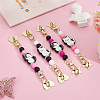 4Pcs Silicone Mobile Straps HJEW-ME00177-3