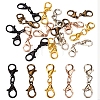 20Pcs 5 Colors Zinc Alloy Double Lobster Claw Clasps FIND-TA0002-49-1