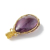 Natural Amethyst Big Pendants G-L524-11G-3