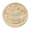Christmas Series Wax Seal Brass Stamp Head LS-AJEW-M037-01G-10-2