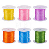 6 Rolls 6 Colors 10M Flat Elastic Crystal String EW-TA0001-04A-2