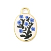 Printed Brass Pendants KK-K274-07G-16-1