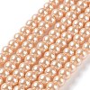 Baking Painted Pearlized Glass Pearl Round Bead Strands HY-Q003-6mm-18-2