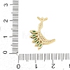 15Pcs Brass Micro Pave Cubic Zirconia Pendants KK-Z151-15G-01-4