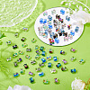 80Pcs 8 Colors Electroplate Glass Beads FIND-TA0010-08-5