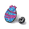 Easter Egg with Heart Enamel Pins JEWB-Q040-01A-3