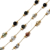 Handmade Gemstone Beads & 316 Stainless Steel Round Link Chains CHS-L033-07G-01-1