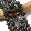 Natural African Bloodstone Beads Strands G-Z119-A28-03-1