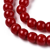 Opaque Solid Color Glass Beads Strands GLAA-T032-P10mm-M-4