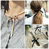 3Rolls 3 Colors Single Face Velvet Ribbon for Clothes Accessories OCOR-TA0004-09B-7